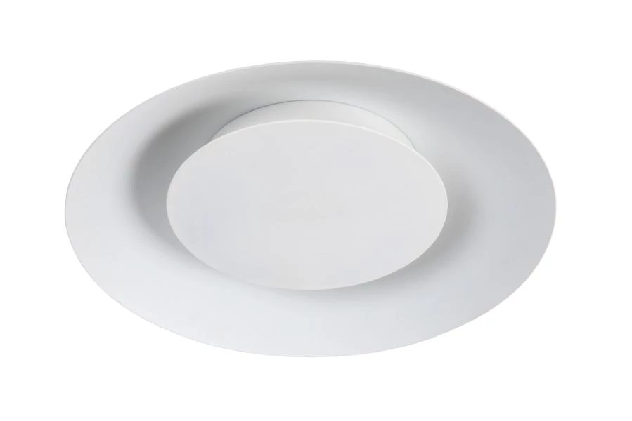 Lucide FOSKAL - Flush ceiling light - Ø 34,5 cm - LED - 1x12W 2700K - White - turned off